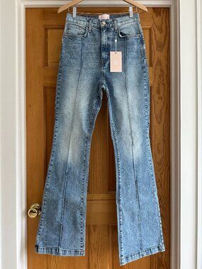 Revice Denim Venus Flares / Eclipse Wash Size 32 High Waist, Flare, Star Stitch